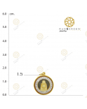 สังกัจจายน์ กลมพลอย 3 มิติ รองจิ๋วทองเกลี้ยง