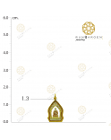 สมเด็จโต ฐานพลอยซุ้มพลอย 3K จับขอบ