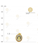 สังกัจจายน์ ไข่พลอย 3 มิติ ทองเกลี้ยง