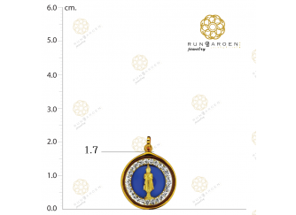 พระประจำวัน กลมพลอยเกลี้ยงฉากสี วันศุกร์