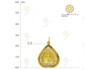 ล.พ.โสธรหลังโสธรใบโพธิ์พลอย 3มิติ จับขอบ