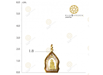 ล.พ.เกษม ฐานพลอยซุ้มทอง จับขอบ