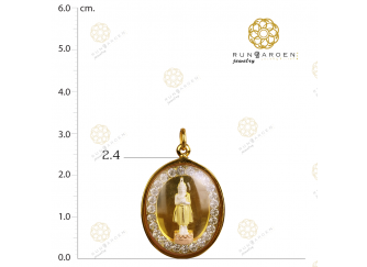 พระประจำวันศุกร์ 3 มิติ ไข่พลอยกลางเกลี้ยง