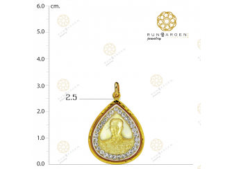 ร.5 หลังจปรหยดน้ำพลอยใหญ่ จับขอบ