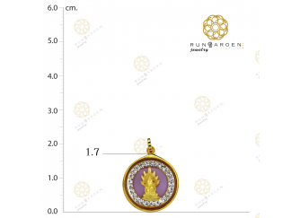 พระประจำวัน กลมพลอยเกลี้ยงฉากสี วันเสาร์