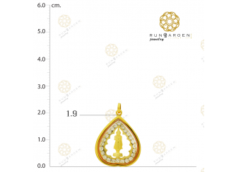 พระประจำวันจันทร์ ใบโพธิ์พลอยเล็กเกลี้ยง