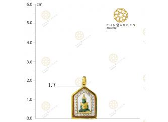 พระแก้ว ห้าเหลี่ยมพลอยเล็กเกลี้ยง