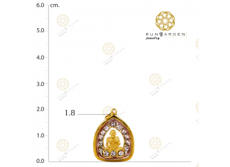 หลวงปู่ทวด เล็กโครงพลอย จับขอบ