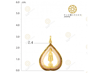 พระประจำวันพุธ ใบโพธิ์กลาง จับขอบ