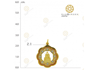 ชินราช ดอกไม้หยักพลอยเล็ก จับขอบ