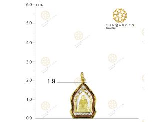 ปูทวด ฐานพลอยซุ้มพลอยทอง จับขอบ