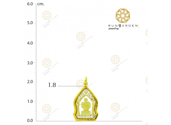 ล.พ.คูณ ฐานพลอยซุ้มพลอยทอง จับขอบ