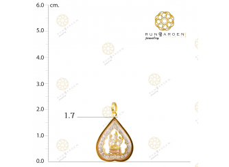 พระพรหม ใบโพธิ์พลอยเล็ก 3K เกลี้ยง