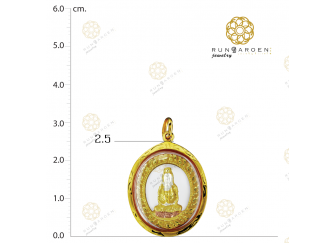 กวนอิม นั่งบัวไข่ทอง จับขอบ