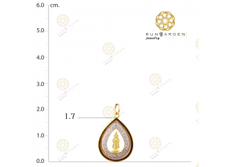 พระประจำวัน (ศุกร์) พลอยสี+พลอยขาวหยดน้ำเกลี้ยง