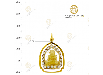 หลวงปู่ทวด โครงพลอยกลาง จับขอบ