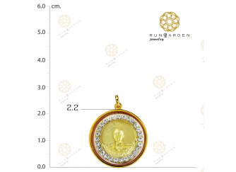 ร.5 ดอกไม้หลังจปร.กลมกลางพลอยเกลี้ยง