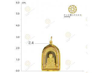 ปู่ทวดหลังโสธรซุ้มโค้ง 3 มิติ ทองจับขอบ