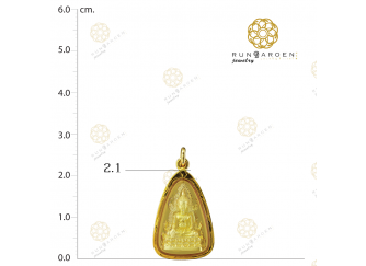 ชินราชธรรมจักรกรอบพระแก้วสีทอง จับขอบ